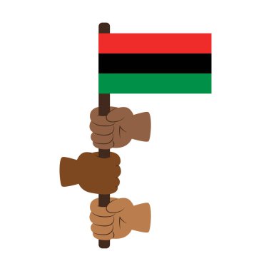 Juneteenth Hands Holding Flag çizgi filmi, Clipart, illüstrasyon, sunum, renkli, el çizimi sanat. Herhangi bir tasarım için bir klip, karalama ya da tam renkli resim olarak mükemmel. 