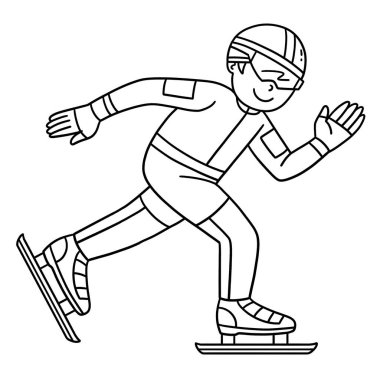 Speed Skating Erkek Koşusu 'nun sevimli ve komik renkli bir sayfası. Çocuklar için saatlerce boyama eğlencesi sağlıyor. Renklendirmek için, bu sayfa çok kolaydır. Küçük çocuklar ve yeni yürümeye başlayanlar için uygun..