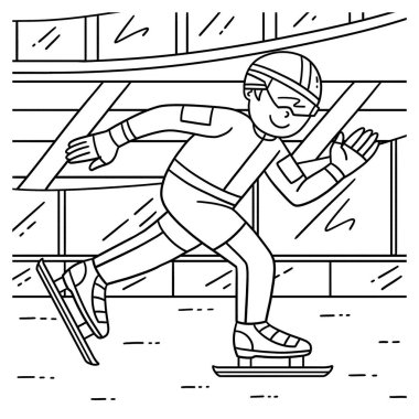 Speed Skating Erkek Koşusu 'nun sevimli ve komik renkli bir sayfası. Çocuklar için saatlerce boyama eğlencesi sağlıyor. Renklendirmek için, bu sayfa çok kolaydır. Küçük çocuklar ve yeni yürümeye başlayanlar için uygun..