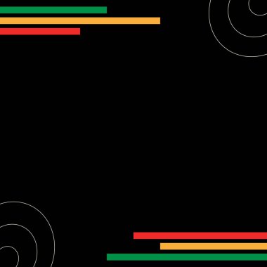 Haziran Poster Şablonu Kare Arkaplanı web pankartları, afişler, tebrik kartları, davetiyeler veya şık vektör resimleme tasarımlı şablonlar için mükemmeldir.