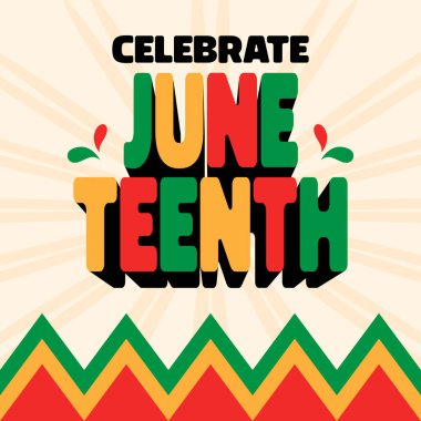 Haziran Meydanı afiş arkaplanı web pankartları, posterler, tebrik kartları, davetiyeler veya şık vektör illüstrasyon tasarımlı şablonlar için mükemmeldir. 