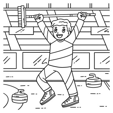 Bir kıvırcık erkek bukleli süpürgenin sevimli ve komik renkli sayfası. Çocuklar için saatlerce boyama eğlencesi sağlıyor. Renklendirmek için, bu sayfa çok kolaydır. Küçük çocuklar ve yeni yürümeye başlayanlar için uygun..