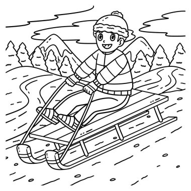 Kızak Oğlan 'ın sevimli ve komik renkli bir sayfası. Çocuklar için saatlerce boyama eğlencesi sağlıyor. Renklendirmek için, bu sayfa çok kolaydır. Küçük çocuklar ve yeni yürümeye başlayanlar için uygun..