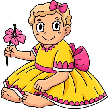 Bu karikatür, Beyaz Giysili Vaftiz Bebeği 'ni gösteriyor.