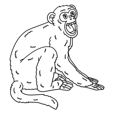 Rhesus Macaque Maymunu 'nun sevimli ve komik renkli bir sayfası. Çocuklar için saatlerce boyama eğlencesi sağlıyor. Renk, bu sayfa çok kolay. Küçük çocuklar ve yeni yürümeye başlayanlar için uygun..