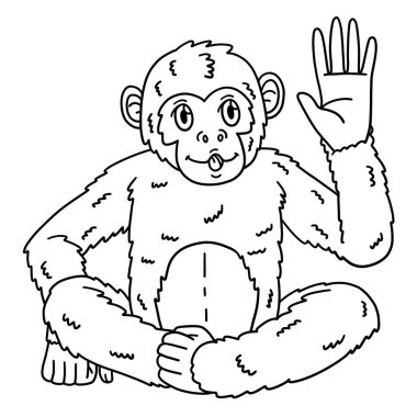 Şempanze Büyük Maymun Hayvanı 'nın sevimli ve komik renkli sayfası. Çocuklar için saatlerce boyama eğlencesi sağlıyor. Renklendirmek için, bu sayfa çok kolaydır. Küçük çocuklar ve yeni yürümeye başlayanlar için uygun..