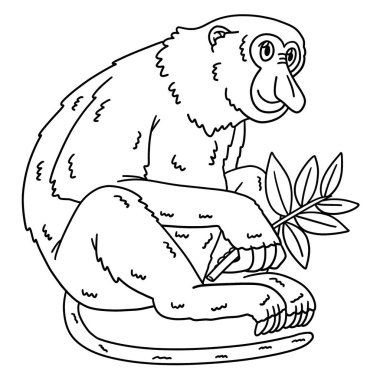 Bir Proboscis Maymun Hayvanı 'nın sevimli ve komik renkli sayfası. Çocuklar için saatlerce boyama eğlencesi sağlıyor. Renklendirmek için, bu sayfa çok kolaydır. Küçük çocuklar ve yeni yürümeye başlayanlar için uygun..