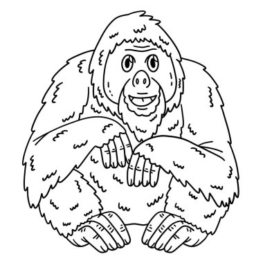 Bir Orangutan Büyük Maymun Hayvanı 'nın sevimli ve komik renkli sayfası. Çocuklar için saatlerce boyama eğlencesi sağlıyor. Renklendirmek için, bu sayfa çok kolaydır. Küçük çocuklar ve yeni yürümeye başlayanlar için uygun..
