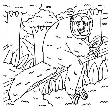 Beyaz Yüzlü Saki Maymunu 'nun sevimli ve komik renkli sayfası. Çocuklar için saatlerce boyama eğlencesi sağlıyor. Renklendirmek için, bu sayfa çok kolaydır. Küçük çocuklar ve yeni yürümeye başlayanlar için uygun..