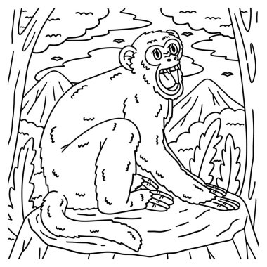 Rhesus Macaque Maymunu 'nun sevimli ve komik renkli bir sayfası. Çocuklar için saatlerce boyama eğlencesi sağlıyor. Renklendirmek için, bu sayfa çok kolaydır. Küçük çocuklar ve yeni yürümeye başlayanlar için uygun..