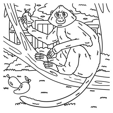 Hanuman Langur Maymunu 'nun sevimli ve komik renkli sayfası. Çocuklar için saatlerce boyama eğlencesi sağlıyor. Renklendirmek için, bu sayfa çok kolaydır. Küçük çocuklar ve yeni yürümeye başlayanlar için uygun..