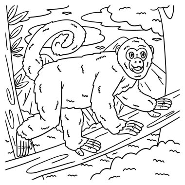 Peru Sarı Kuyruklu Tüylü Maymun 'un şirin ve komik renkli bir sayfası. Çocuklar için saatlerce boyama eğlencesi sağlıyor. Renklendirmek için, bu sayfa çok kolaydır. Küçük çocuklar ve yeni yürümeye başlayanlar için uygun..