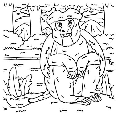 Siyah ve Beyaz Colobus Maymunu 'nun sevimli ve komik renkli sayfası. Çocuklar için saatlerce boyama eğlencesi sağlıyor. Renklendirmek için, bu sayfa çok kolaydır. Küçük çocuklar ve yeni yürümeye başlayanlar için uygun..