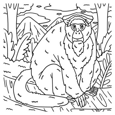 De Brazza Maymunu 'nun şirin ve komik renkli sayfası. Çocuklar için saatlerce boyama eğlencesi sağlıyor. Renklendirmek için, bu sayfa çok kolaydır. Küçük çocuklar ve yeni yürümeye başlayanlar için uygun..