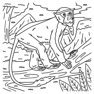 Diana Maymunu 'nun şirin ve komik renkli sayfası. Çocuklar için saatlerce boyama eğlencesi sağlıyor. Renklendirmek için, bu sayfa çok kolaydır. Küçük çocuklar ve yeni yürümeye başlayanlar için uygun..