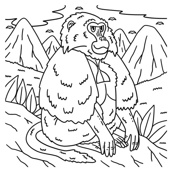 Bir Gelada Maymunu 'nun sevimli ve komik renkli sayfası. Çocuklar için saatlerce boyama eğlencesi sağlıyor. Renklendirmek için, bu sayfa çok kolaydır. Küçük çocuklar ve yeni yürümeye başlayanlar için uygun..