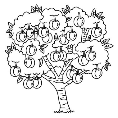 Erik ağacı meyve bitkisinin sevimli ve komik renkli sayfası. Çocuklar için saatlerce boyama eğlencesi sağlıyor. Renklendirmek için, bu sayfa çok kolaydır. Küçük çocuklar ve yeni yürümeye başlayanlar için uygun..
