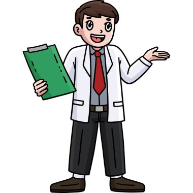 Bu karikatür bir Doktor 'u göstermektedir..