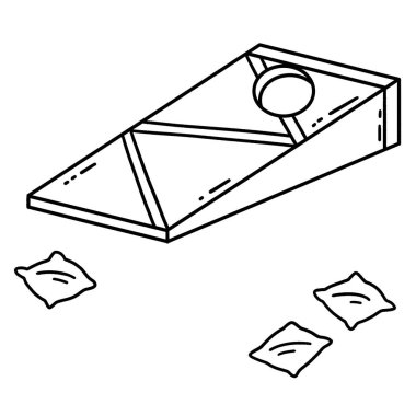 Cornhole Tahta ve Torbaları 'nın şirin ve komik renkli sayfası. Çocuklar için saatlerce boyama eğlencesi sağlıyor. Bu sayfayı boyamak çok kolaydır. Küçük çocuklar ve yeni yürümeye başlayanlar için uygun..