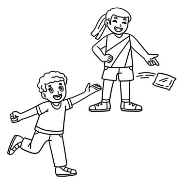 Cornhole Çocukları Çanta Atar 'ın şirin ve komik renkli sayfası. Çocuklar için saatlerce boyama eğlencesi sağlıyor. Bu sayfayı boyamak çok kolaydır. Küçük çocuklar ve yeni yürümeye başlayanlar için uygun..