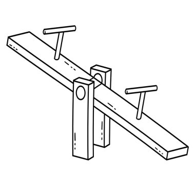 Oyun parkı tahterevallisinin sevimli ve komik renkli bir sayfası. Çocuklar için saatlerce boyama eğlencesi sağlıyor. Bu sayfayı boyamak çok kolaydır. Küçük çocuklar ve yeni yürümeye başlayanlar için uygun..
