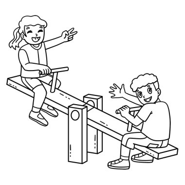 Tahterevalli 'deki bir çocuk parkının sevimli ve komik renkli sayfası. Çocuklar için saatlerce boyama eğlencesi sağlıyor. Renklendirmek için, bu sayfa çok kolaydır. Küçük çocuklar ve yeni yürümeye başlayanlar için uygun..