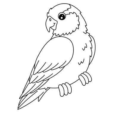 Kuş papağanının sevimli ve komik renkli sayfası. Çocuklar için saatlerce boyama eğlencesi sağlıyor. Renklendirmek için, bu sayfa çok kolaydır. Küçük çocuklar ve yeni yürümeye başlayanlar için uygun.. 