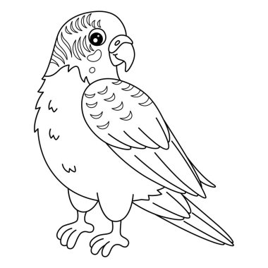 Kuş muhabbetkuşunun sevimli ve komik renkli sayfası. Çocuklar için saatlerce boyama eğlencesi sağlıyor. Renklendirmek için, bu sayfa çok kolaydır. Küçük çocuklar ve yeni yürümeye başlayanlar için uygun.. 
