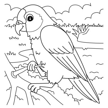 Kuş Amazon papağanının sevimli ve komik renkli sayfası. Çocuklar için saatlerce boyama eğlencesi sağlıyor. Renklendirmek için, bu sayfa çok kolaydır. Küçük çocuklar ve yeni yürümeye başlayanlar için uygun.. 