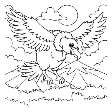 And Akbabası 'nın sevimli ve komik renkli sayfası. Çocuklar için saatlerce boyama eğlencesi sağlıyor. Renklendirmek için, bu sayfa çok kolaydır. Küçük çocuklar ve yeni yürümeye başlayanlar için uygun.. 