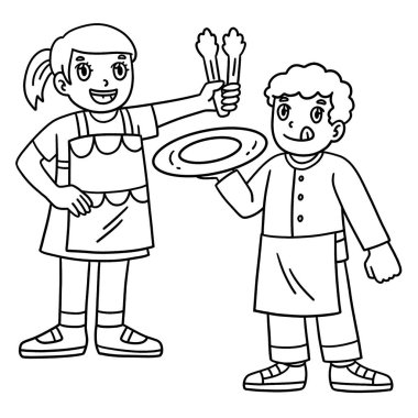 Çocuklarla barbekü ve ızgaranın şirin ve komik renkli sayfası. Çocuklar için saatlerce boyama eğlencesi sağlıyor. Bu sayfayı boyamak çok kolaydır. Küçük çocuklar ve yeni yürümeye başlayanlar için uygun..