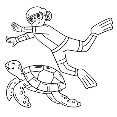 Yüzen Kız ve Kaplumbağa 'nın sevimli ve komik renkli sayfası. Çocuklar için saatlerce boyama eğlencesi sağlıyor. Bu sayfayı boyamak çok kolaydır. Küçük çocuklar ve yeni yürümeye başlayanlar için uygun..