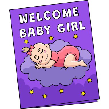 Bu karikatür klibinde Bebek Duşu Hoş Geldiniz Bebek Çizimi