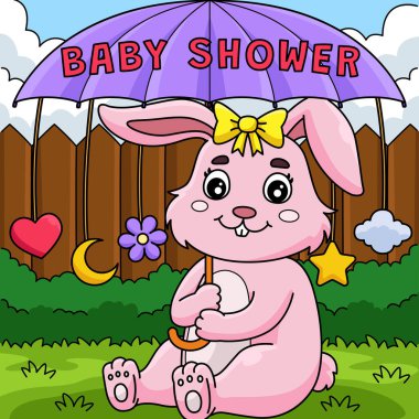 Bu karikatür klibinde Bebek Duşu Tavşan Kız çizimi var.