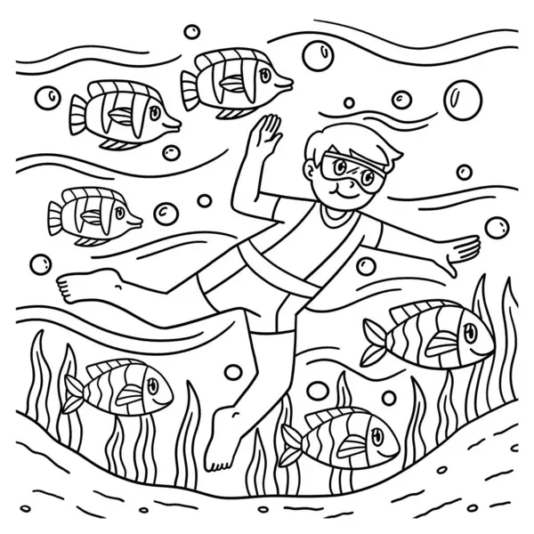 Balıklı Yüzücü Çocuğun şirin ve komik renkli bir sayfası. Çocuklar için saatlerce boyama eğlencesi sağlıyor. Bu sayfayı boyamak çok kolaydır. Küçük çocuklar ve yeni yürümeye başlayanlar için uygun..