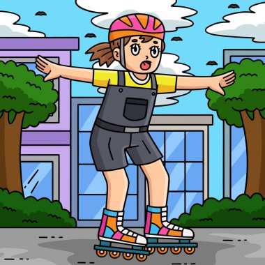 Bu karikatür klipinde Dişi İnline Paten Uygulaması çizimi gösteriliyor