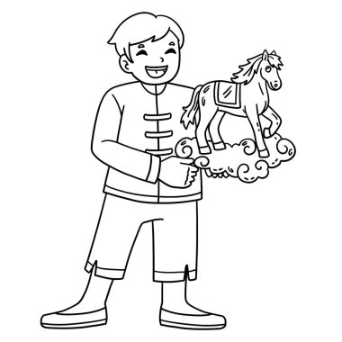 At Çocuk At Heykeli 'nin şirin ve komik renkli bir sayfası. Çocuklar için saatlerce boyama eğlencesi sağlıyor. Renklendirmek için, bu sayfa çok kolaydır. Küçük çocuklar ve yeni yürümeye başlayanlar için uygun..