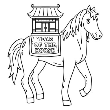 At 2026 Çin Tapınağı 'nın şirin ve komik renkli sayfası. Çocuklar için saatlerce boyama eğlencesi sağlıyor. Renklendirmek için, bu sayfa çok kolaydır. Küçük çocuklar ve yeni yürümeye başlayanlar için uygun..