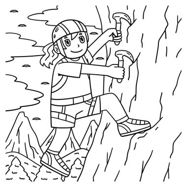 Tırmanırken Pençelerini kullanan Kayalık Kız 'ın sevimli ve komik renkli sayfası. Çocuklar için saatlerce boyama eğlencesi sağlıyor. Renklendirmek için, bu sayfa çok kolaydır. Küçük çocuklar ve yeni yürümeye başlayanlar için uygun..