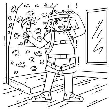 Kayalık Kız Kaya Tırmanma Ekipmanı 'nın sevimli ve komik renkli bir sayfası. Çocuklar için saatlerce boyama eğlencesi sağlıyor. Renklendirmek için, bu sayfa çok kolaydır. Küçük çocuklar ve yeni yürümeye başlayanlar için uygun..