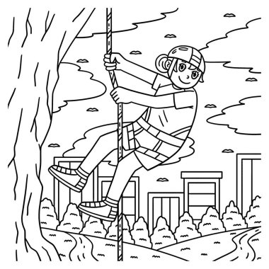 Bouldering Girl Free Rappelling 'in sevimli ve komik renkli bir sayfası. Çocuklar için saatlerce boyama eğlencesi sağlıyor. Renklendirmek için, bu sayfa çok kolaydır. Küçük çocuklar ve yeni yürümeye başlayanlar için uygun..