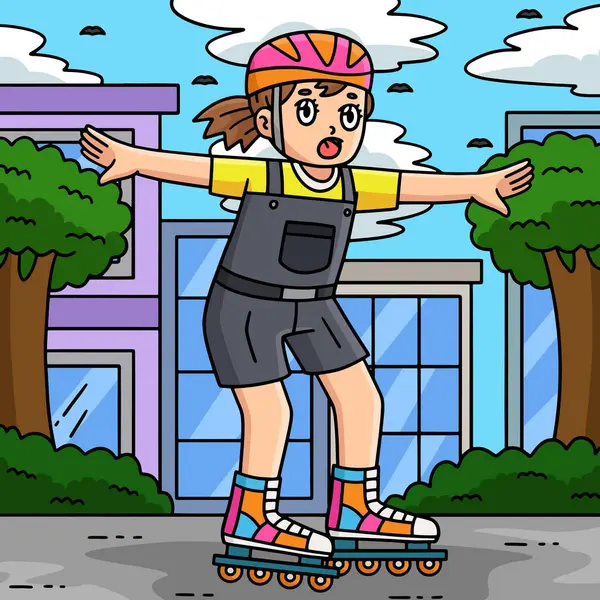 Bu karikatür klipinde Dişi İnline Paten Uygulaması çizimi gösteriliyor