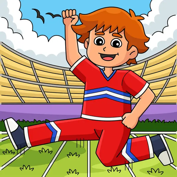 Bu karikatür klip, Amigo Erkek Amigo Herkie Jump illüstrasyonunu gösteriyor.