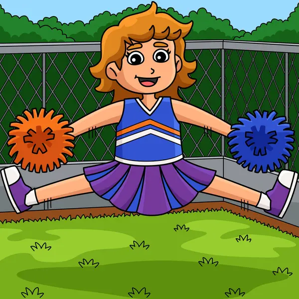 Bu karikatür, amigo kızların ponpon kızlarının parmak uçlarına dokunuşlarını gösteriyor.