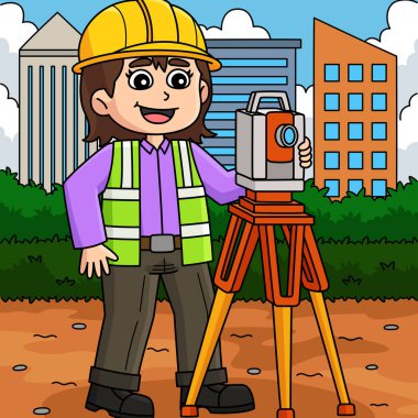 Bu karikatür parçası bir İnşaat İşçisi İnşa İnşa Edicisi illüstrasyonunu gösterir.