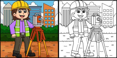 Bu boyama sayfası bir İnşaat İşçisi İnşa Edicisi 'ni gösteriyor. Bu illüstrasyonun bir tarafı renkli ve çocuklar için bir ilham kaynağı..