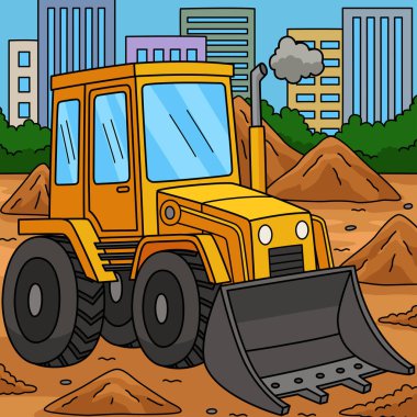 Bu karikatür bir Yapı Yükleyici illüstrasyonunu gösterir.