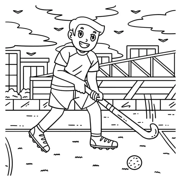 Saha Hokeyi Oyuncusunun topa vurmaya hazır sevimli ve komik renkli sayfası. Çocuklar için saatlerce boyama eğlencesi sağlıyor. Bu sayfayı boyamak çok kolaydır. Küçük çocuklar ve yeni yürümeye başlayanlar için uygun..