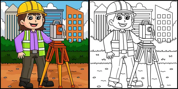 Bu boyama sayfası bir İnşaat İşçisi İnşa Edicisi 'ni gösteriyor. Bu illüstrasyonun bir tarafı renkli ve çocuklar için bir ilham kaynağı..