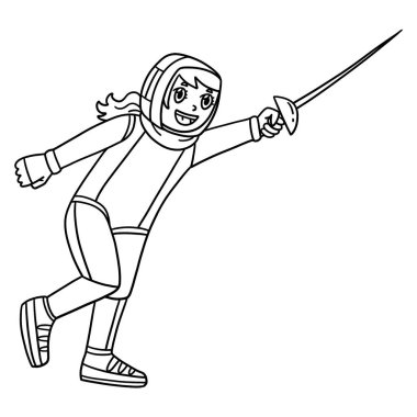 Riposte yapan eskrimci bir kadın eskrimcinin sevimli ve komik renkli sayfası. Çocuklar için saatlerce boyama eğlencesi sağlıyor. Bu sayfayı boyamak çok kolaydır. Küçük çocuklar ve yeni yürümeye başlayanlar için uygun..